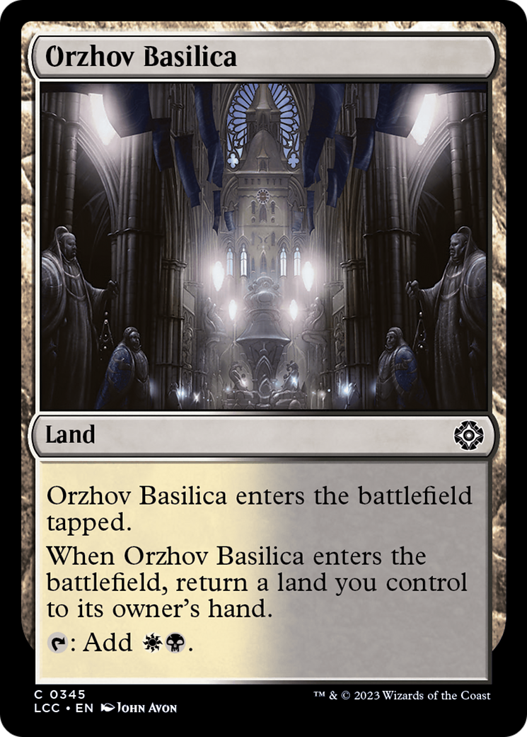 Orzhov Basilica (LCC-345) - The Lost Caverns of Ixalan Commander - Premium MTG Single from Wizards of the Coast - Just $0.25! Shop now at Game Crave Tournament Store