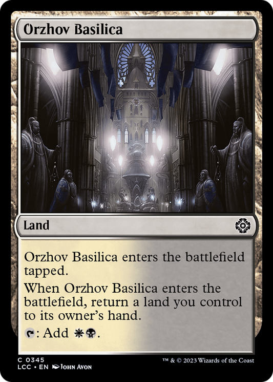 Orzhov Basilica (LCC-345) - The Lost Caverns of Ixalan Commander - Premium MTG Single from Wizards of the Coast - Just $0.25! Shop now at Game Crave Tournament Store