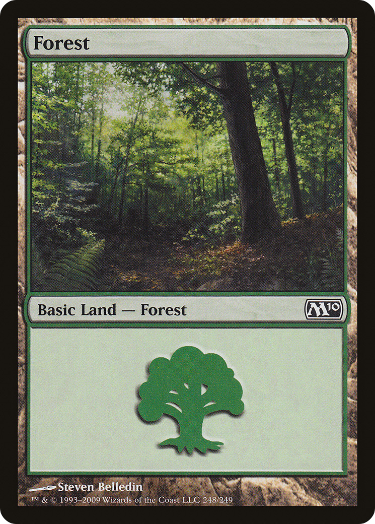 Forest (M10-248) - Magic 2010 - Premium MTG Single from Wizards of the Coast - Just $0.08! Shop now at Game Crave Tournament Store
