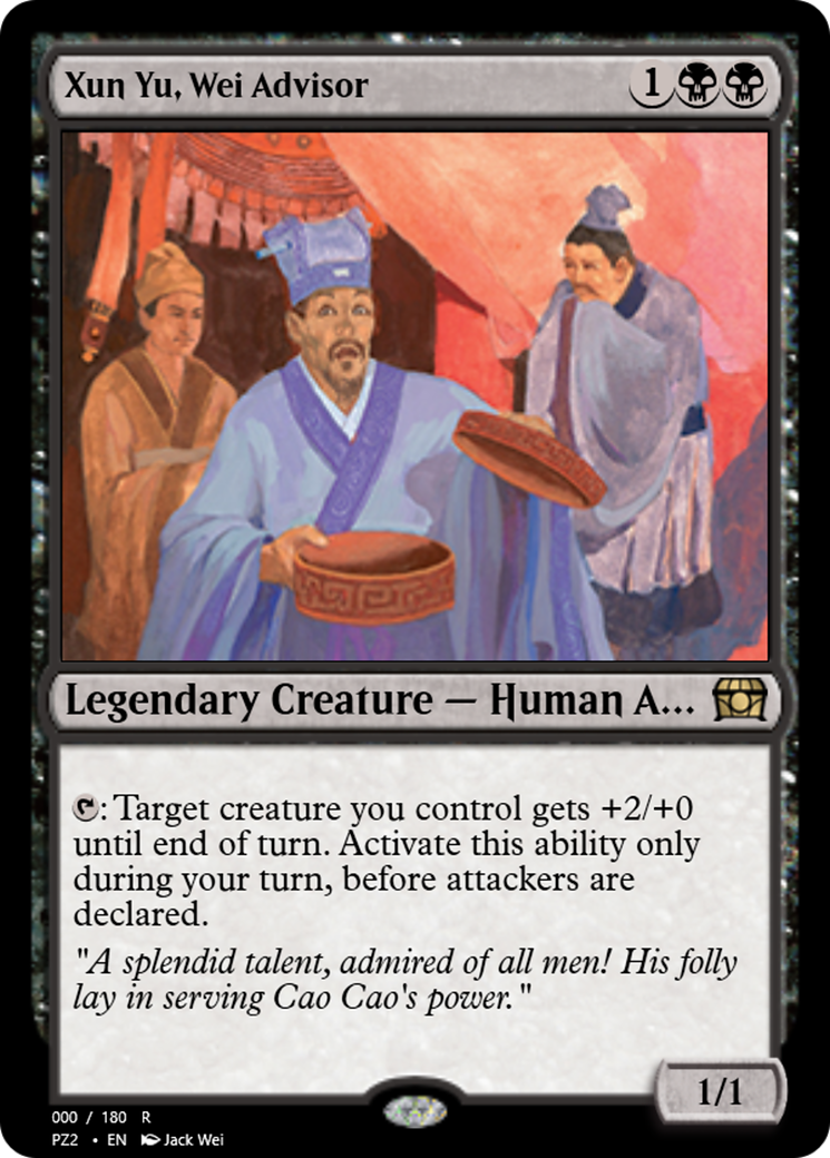 Xun Yu, Wei Advisor (PZ2-65799) - Treasure Chest - Premium MTG Single from Wizards of the Coast - Just $0! Shop now at Game Crave Tournament Store