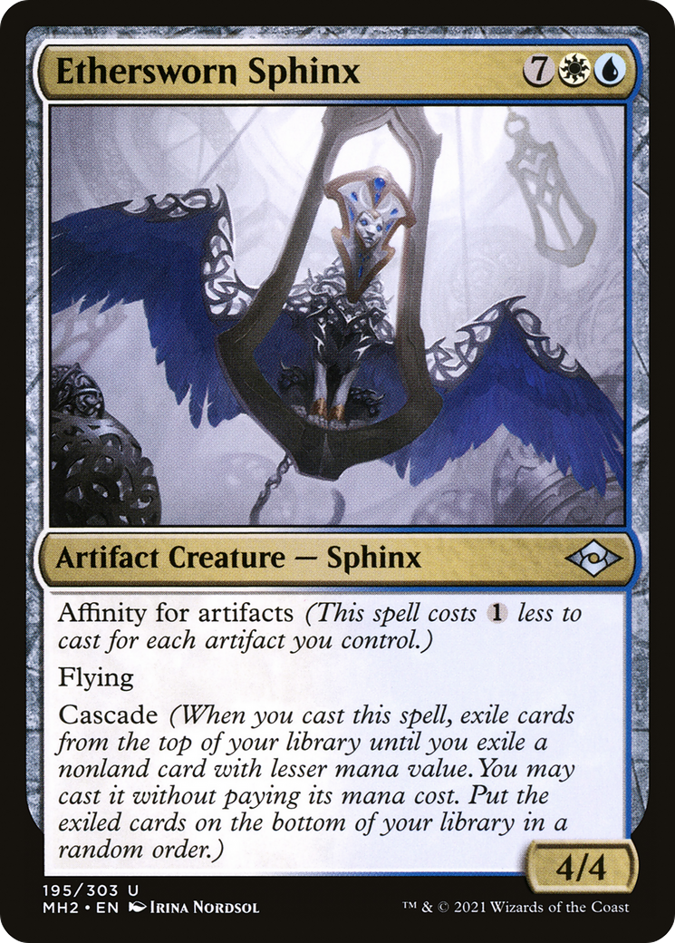 Ethersworn Sphinx (MH2-195) - Modern Horizons 2 - Premium MTG Single from Wizards of the Coast - Just $0.08! Shop now at Game Crave Tournament Store
