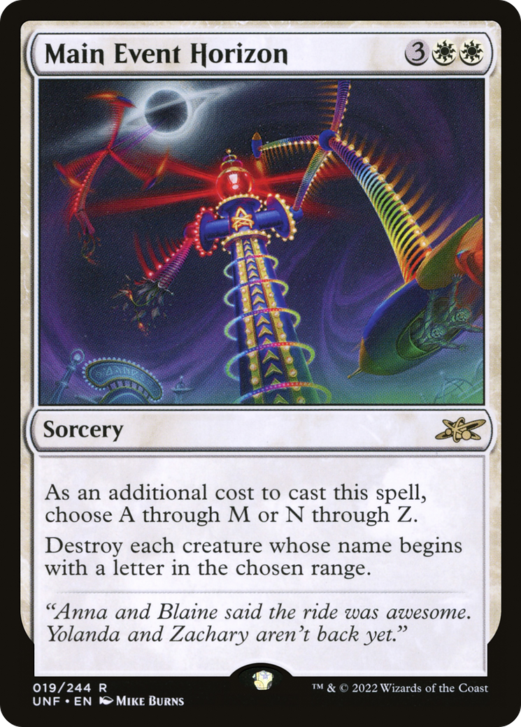 Main Event Horizon (UNF-019) - Unfinity - Premium MTG Single from Wizards of the Coast - Just $0.08! Shop now at Game Crave Tournament Store