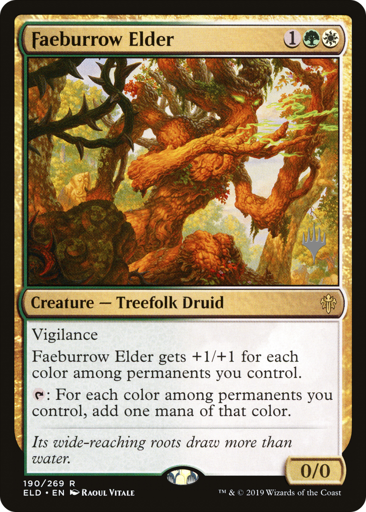 Faeburrow Elder (PELD-190P) - Throne of Eldraine Promos - Premium MTG Single from Wizards of the Coast - Just $0.38! Shop now at Game Crave Tournament Store