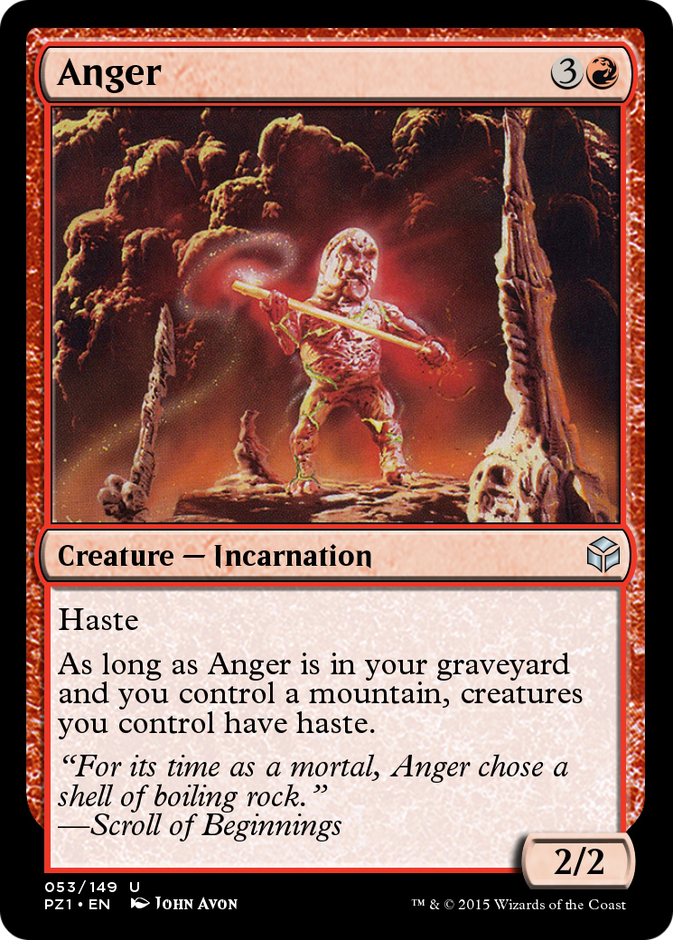 Anger (PZ1-053) - Legendary Cube Prize Pack - Premium MTG Single from Wizards of the Coast - Just $0! Shop now at Game Crave Tournament Store