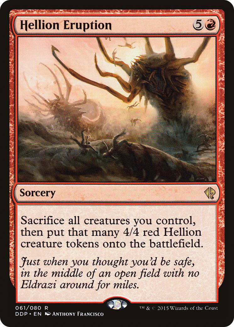 Hellion Eruption (DDP-061) - Duel Decks: Zendikar vs. Eldrazi - Premium MTG Single from Wizards of the Coast - Just $0.08! Shop now at Game Crave Tournament Store