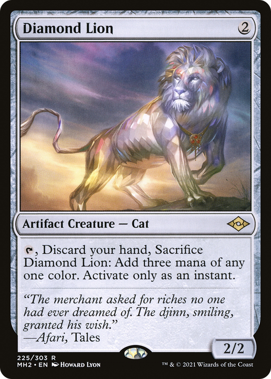 Diamond Lion (MH2-225) - Modern Horizons 2 - Premium MTG Single from Wizards of the Coast - Just $0.08! Shop now at Game Crave Tournament Store