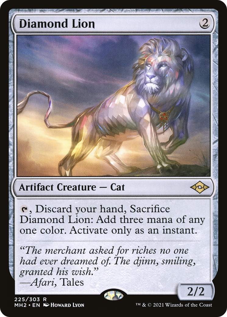 Diamond Lion (MH2-225) - Modern Horizons 2 Foil - Premium MTG Single from Wizards of the Coast - Just $0.10! Shop now at Game Crave Tournament Store