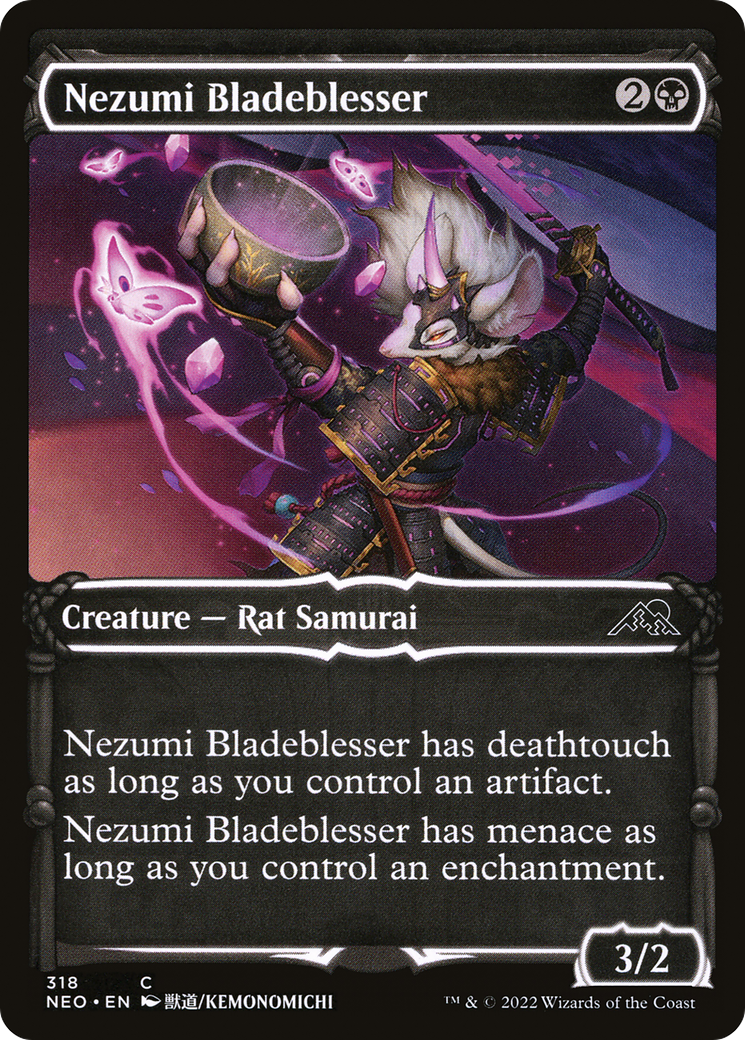 Nezumi Bladeblesser (NEO-318) - Kamigawa: Neon Dynasty: (Showcase) - Premium MTG Single from Wizards of the Coast - Just $0.08! Shop now at Game Crave Tournament Store