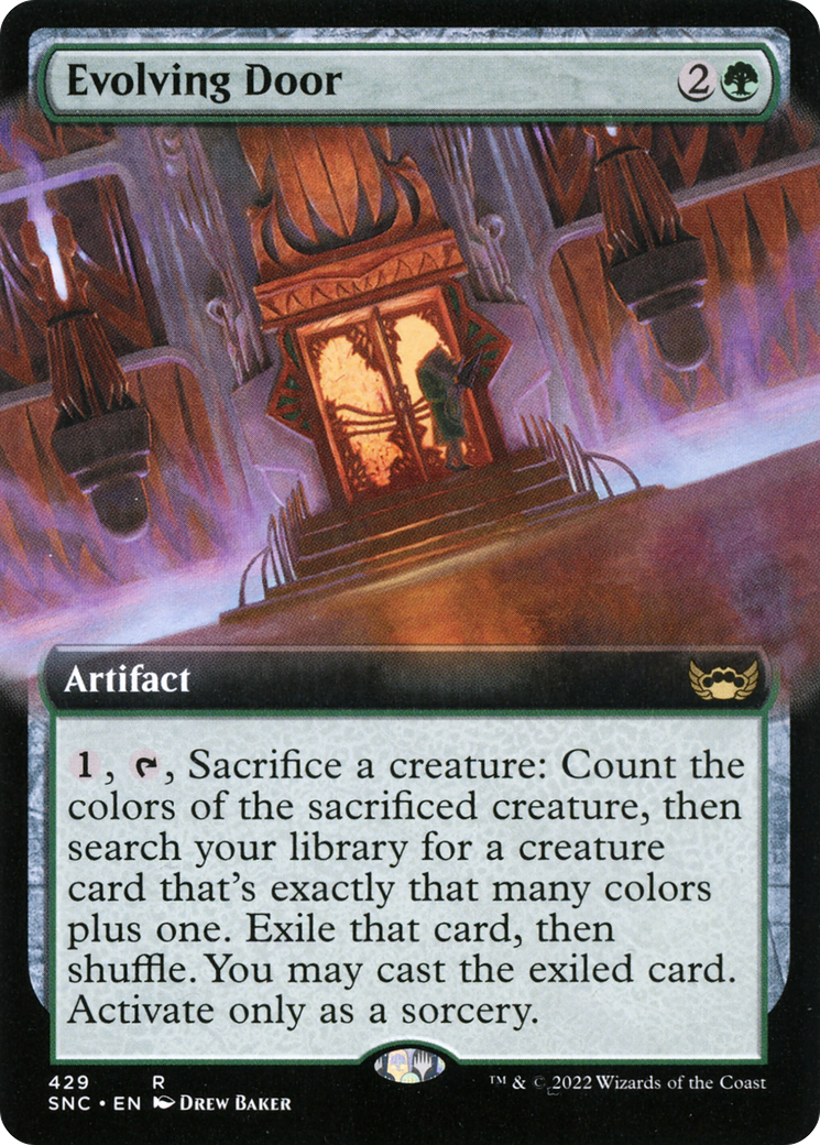 Evolving Door (SNC-429) - Streets of New Capenna: (Extended Art) - Premium MTG Single from Wizards of the Coast - Just $0.08! Shop now at Game Crave Tournament Store