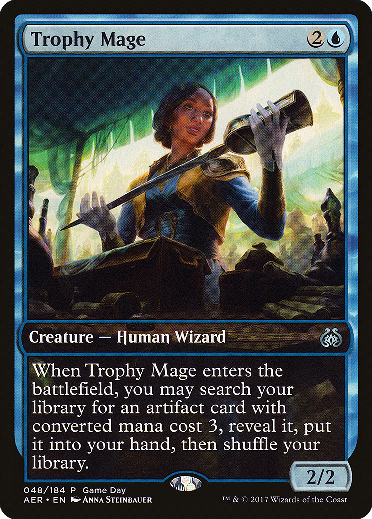 Trophy Mage (PAER-048) - Aether Revolt Promos - Premium MTG Single from Wizards of the Coast - Just $0.20! Shop now at Game Crave Tournament Store
