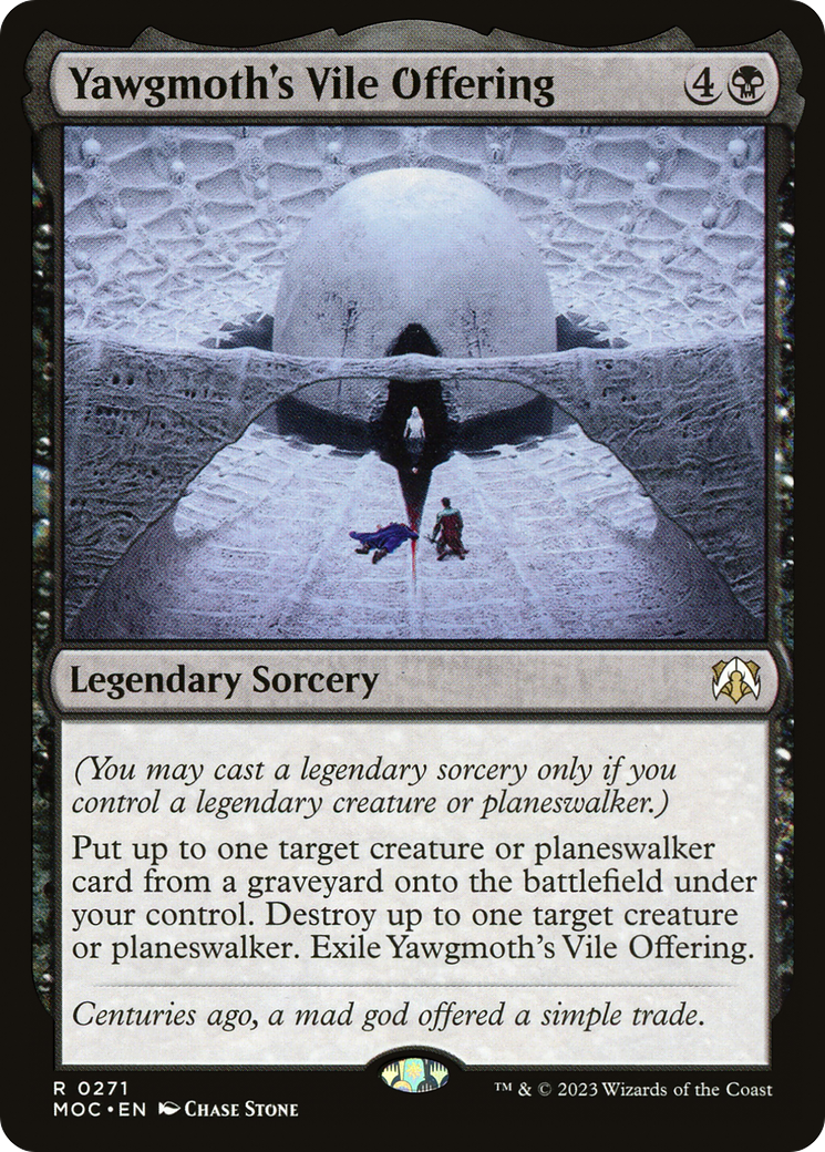 Yawgmoth's Vile Offering (MOC-271) - March of the Machine Commander - Premium MTG Single from Wizards of the Coast - Just $0.08! Shop now at Game Crave Tournament Store