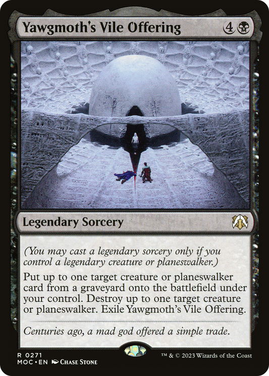 Yawgmoth's Vile Offering (MOC-271) - March of the Machine Commander - Premium MTG Single from Wizards of the Coast - Just $0.08! Shop now at Game Crave Tournament Store