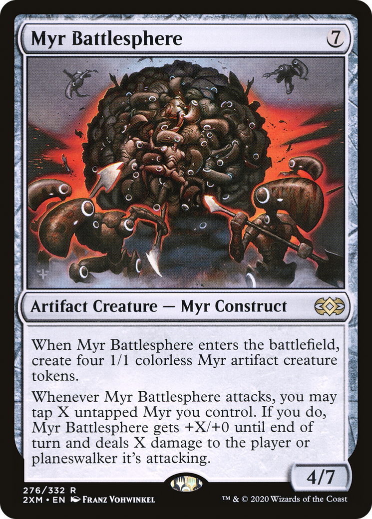 Myr Battlesphere (2XM-276) - Double Masters - Premium MTG Single from Wizards of the Coast - Just $0.09! Shop now at Game Crave Tournament Store