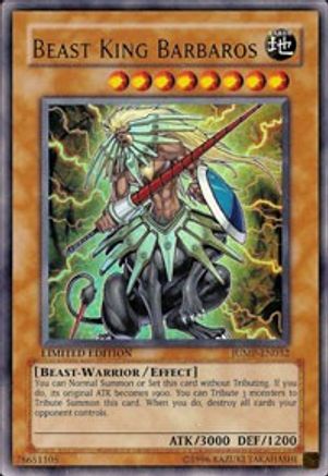 Beast King Barbaros (JUMP-EN032) - Shonen Jump Magazine Promos Limited - Premium Yugioh Single from Konami - Just $3.76! Shop now at Game Crave Tournament Store