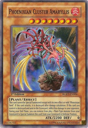Phoenixian Cluster Amaryllis (RGBT-EN006) - Raging Battle 1st Edition - Premium Yugioh Single from Konami - Just $30.79! Shop now at Game Crave Tournament Store