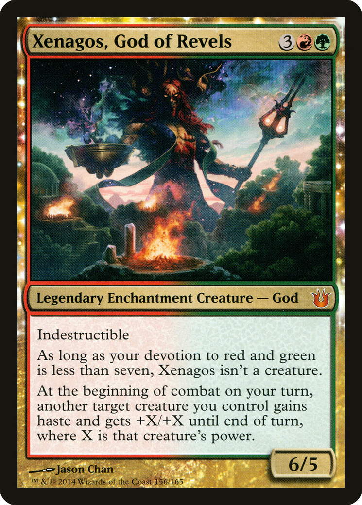 Xenagos, God of Revels (BNG-156) - Born of the Gods: (nyxtouched) Foil - Premium MTG Single from Wizards of the Coast - Just $14.04! Shop now at Game Crave Tournament Store