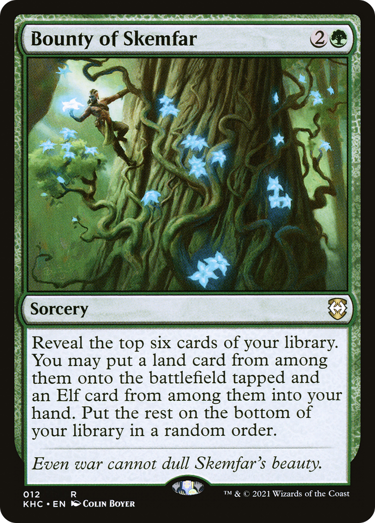 Bounty of Skemfar (KHC-012) - Kaldheim Commander - Premium MTG Single from Wizards of the Coast - Just $0.08! Shop now at Game Crave Tournament Store