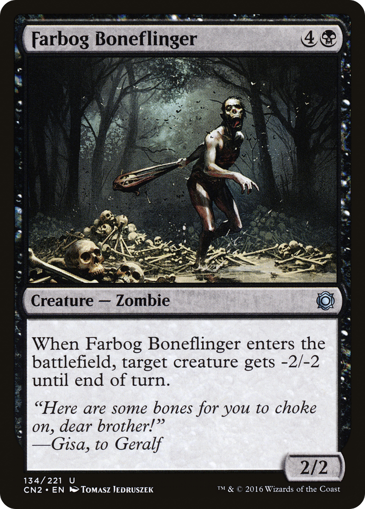Farbog Boneflinger (CN2-134) - Conspiracy: Take the Crown - Premium MTG Single from Wizards of the Coast - Just $0.08! Shop now at Game Crave Tournament Store