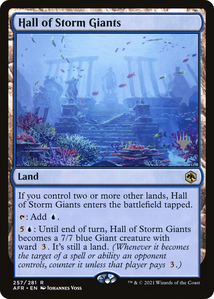 Hall of Storm Giants (PAFR-257P) - Adventures in the Forgotten Realms Promos Foil - Premium MTG Single from Wizards of the Coast - Just $0.56! Shop now at Game Crave Tournament Store