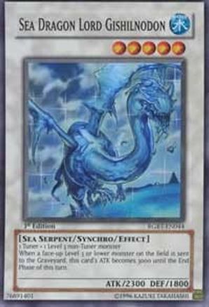 Sea Dragon Lord Gishilnodon (RGBT-EN044) - Raging Battle 1st Edition - Premium Yugioh Single from Konami - Just $9.37! Shop now at Game Crave Tournament Store