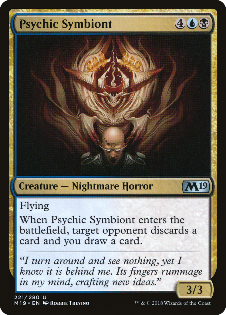 Psychic Symbiont (M19-221) - Core Set 2019 Foil - Premium MTG Single from Wizards of the Coast - Just $0.25! Shop now at Game Crave Tournament Store