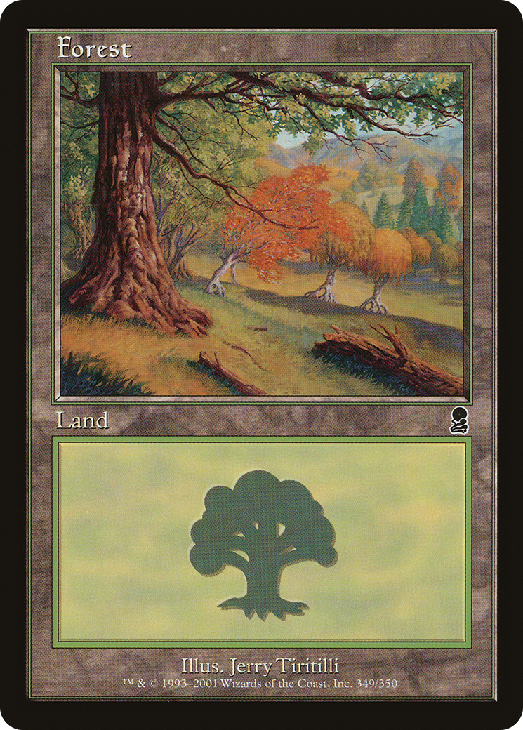 Forest (ODY-349) - Odyssey Foil - Premium MTG Single from Wizards of the Coast - Just $4.71! Shop now at Game Crave Tournament Store