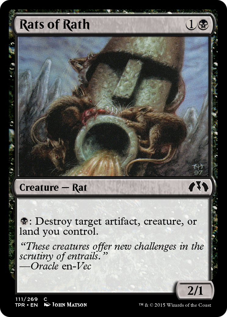 Rats of Rath (TPR-111) - Tempest Remastered Foil - Premium MTG Single from Wizards of the Coast - Just $0! Shop now at Game Crave Tournament Store