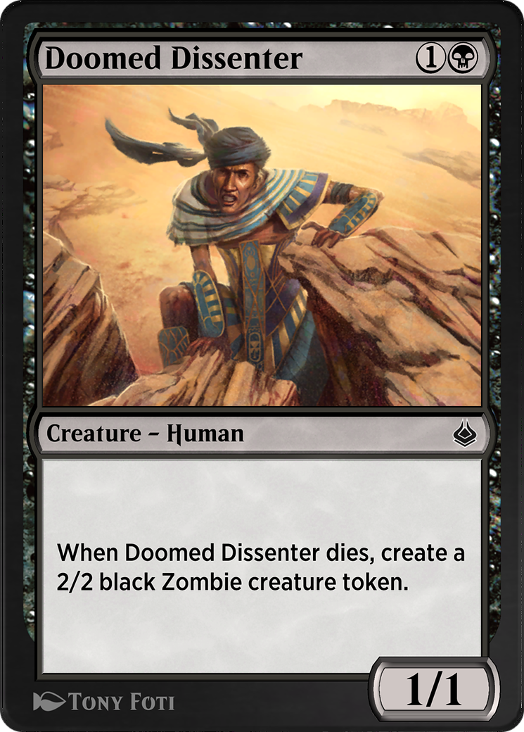 Doomed Dissenter (AKR-101) - Amonkhet Remastered - Premium MTG Single from Wizards of the Coast - Just $0! Shop now at Game Crave Tournament Store