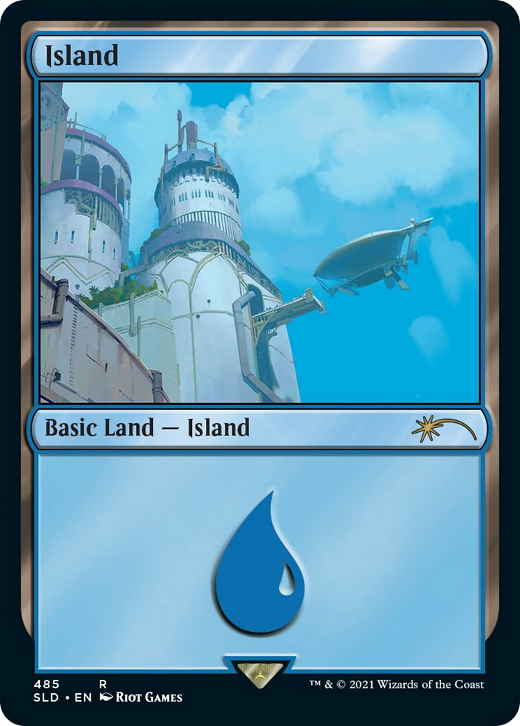 Island (SLD-485) - Secret Lair Drop Foil - Premium MTG Single from Wizards of the Coast - Just $0.40! Shop now at Game Crave Tournament Store