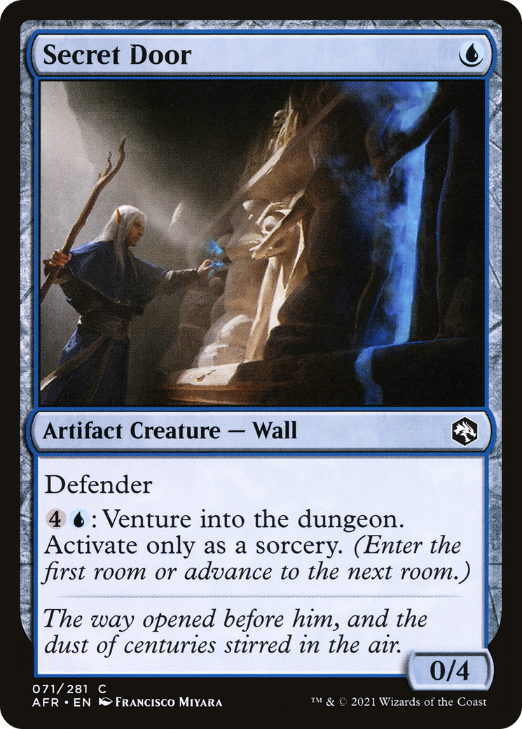 Secret Door (AFR-071) - Adventures in the Forgotten Realms Foil - Premium MTG Single from Wizards of the Coast - Just $0.08! Shop now at Game Crave Tournament Store