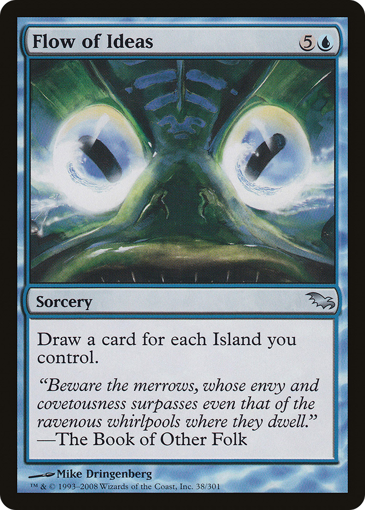 Flow of Ideas (SHM-038) - Shadowmoor Foil - Premium MTG Single from Wizards of the Coast - Just $1.05! Shop now at Game Crave Tournament Store