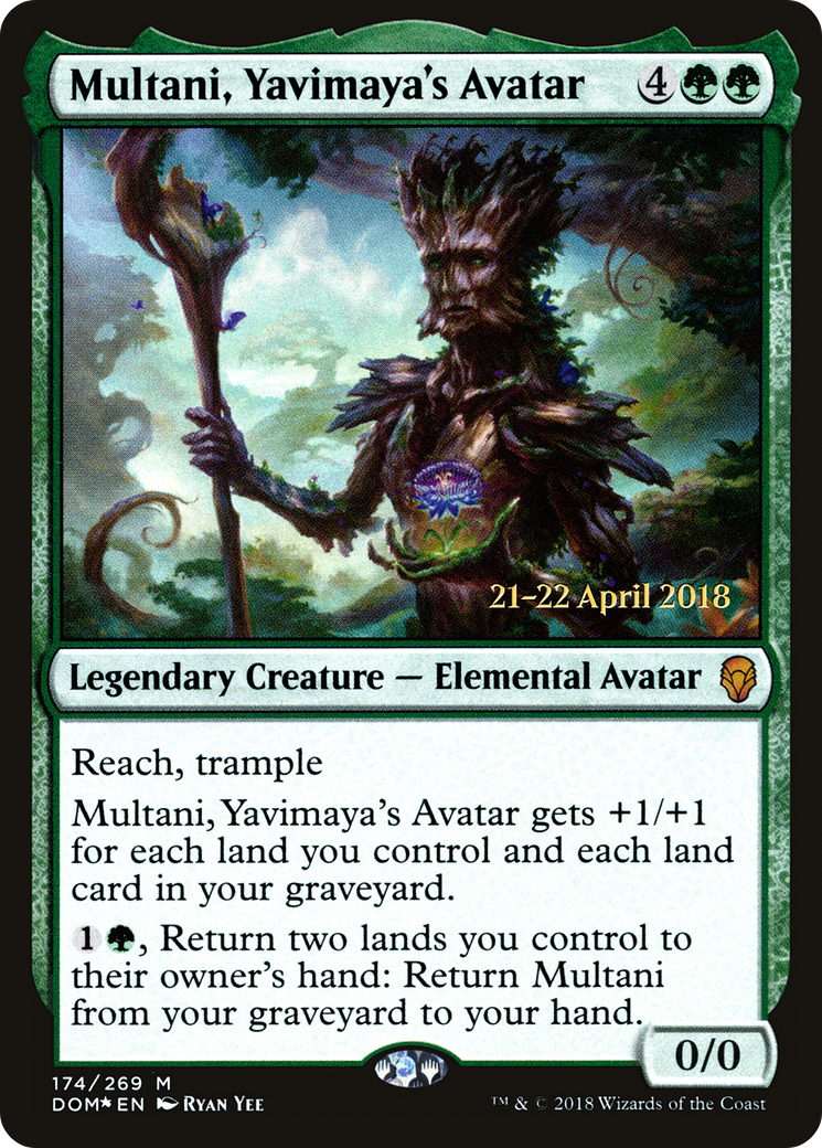Multani, Yavimaya's Avatar (PDOM-174S) - Dominaria Promos Foil - Premium MTG Single from Wizards of the Coast - Just $1.13! Shop now at Game Crave Tournament Store