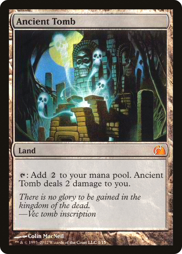 Ancient Tomb (V12-001) - From the Vault: Realms Foil - Premium MTG Single from Wizards of the Coast - Just $31.19! Shop now at Game Crave Tournament Store