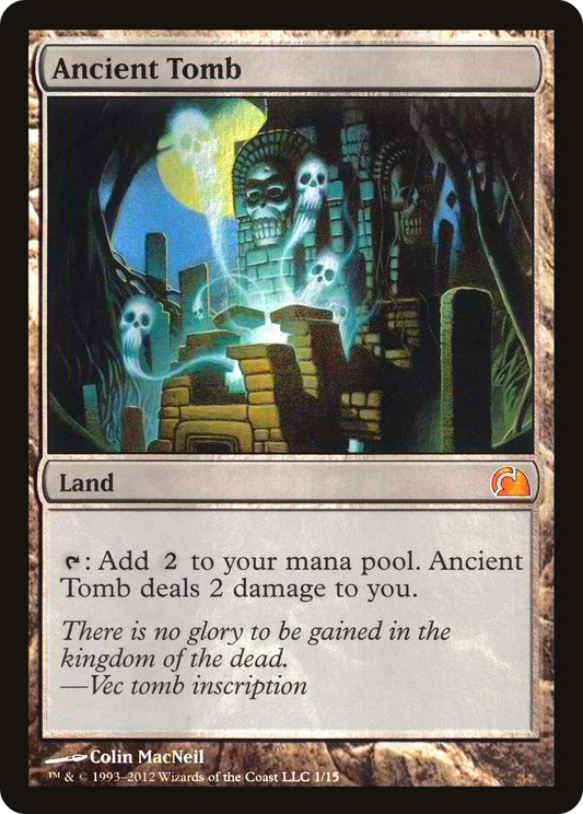 Ancient Tomb (V12-001) - From the Vault: Realms Foil - Premium MTG Single from Wizards of the Coast - Just $31.19! Shop now at Game Crave Tournament Store