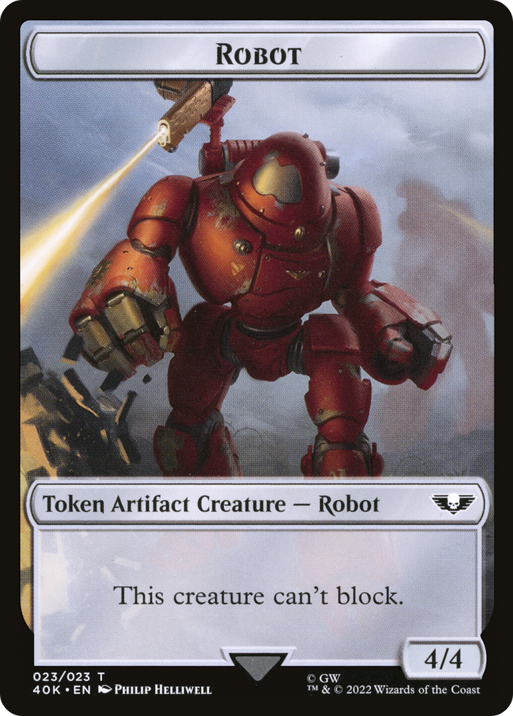 Robot (T40K-023) - Warhammer 40,000 Tokens - Premium MTG Single from Wizards of the Coast - Just $0! Shop now at Game Crave Tournament Store