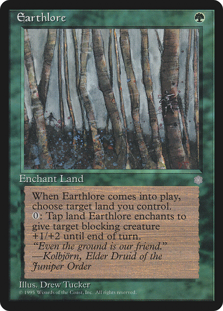 Earthlore (ICE-231) - Ice Age - Premium MTG Single from Wizards of the Coast - Just $0.08! Shop now at Game Crave Tournament Store