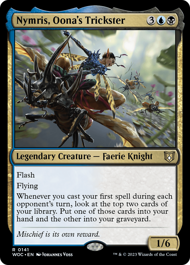 Nymris, Oona's Trickster (WOC-141) - Wilds of Eldraine Commander - Premium MTG Single from Wizards of the Coast - Just $0.25! Shop now at Game Crave Tournament Store