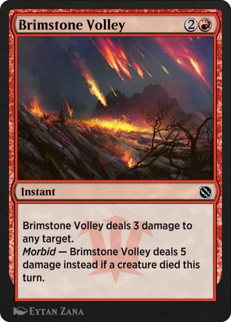 Brimstone Volley (SIS-038) - Shadows of the Past - Premium MTG Single from Wizards of the Coast - Just $0! Shop now at Game Crave Tournament Store