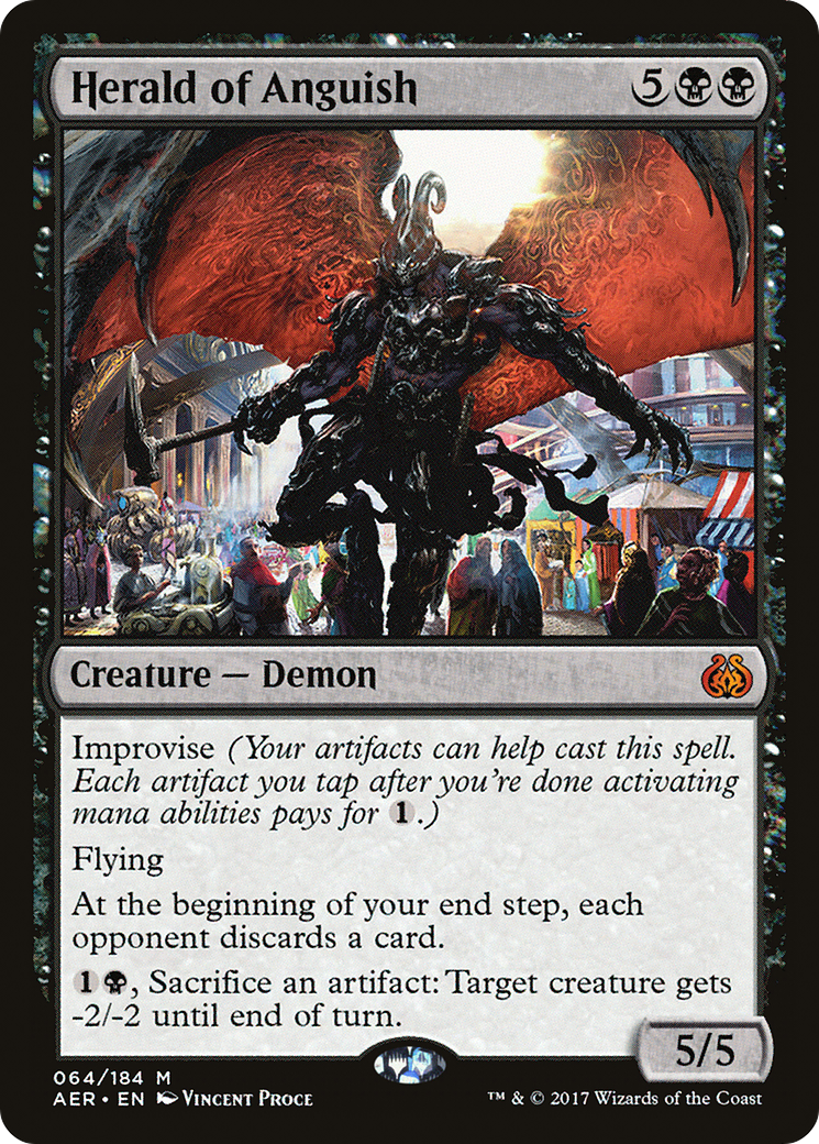 Herald of Anguish (AER-064) - Aether Revolt - Premium MTG Single from Wizards of the Coast - Just $0.27! Shop now at Game Crave Tournament Store