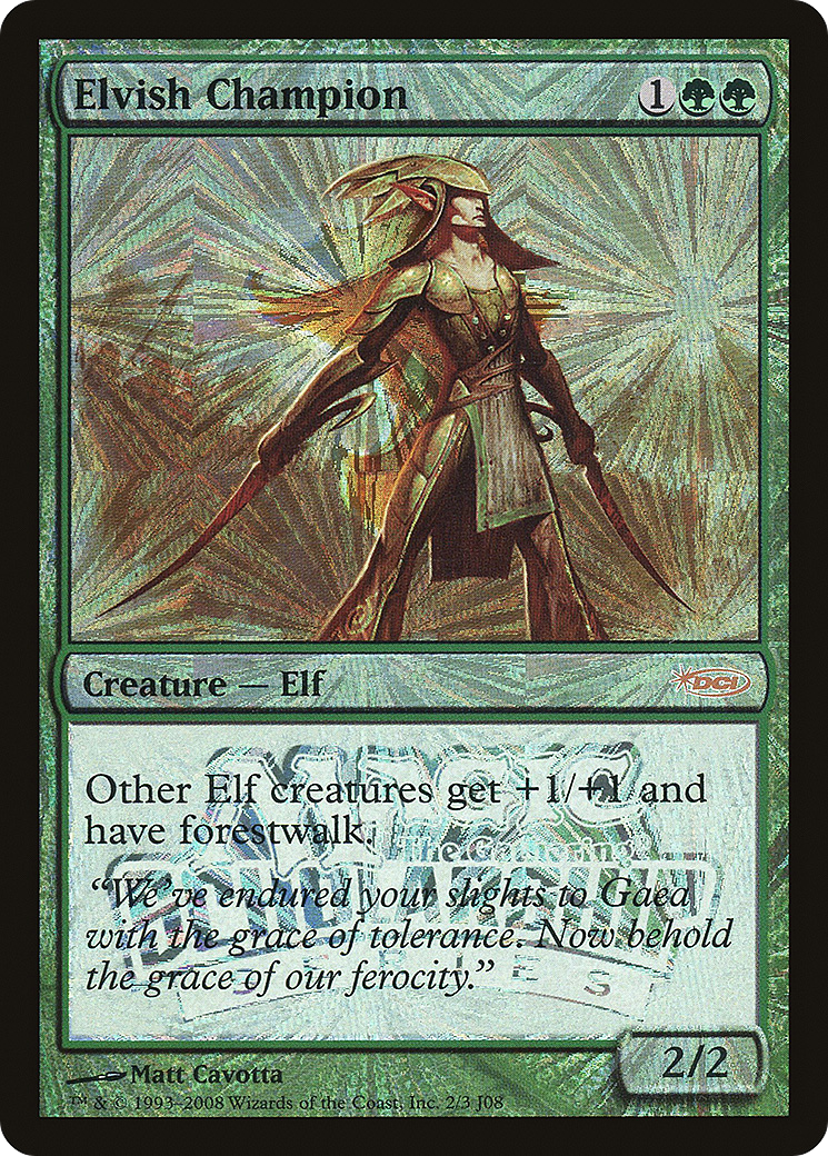 Elvish Champion (PSUS-017) - Junior Super Series Foil - Premium MTG Single from Wizards of the Coast - Just $11.48! Shop now at Game Crave Tournament Store