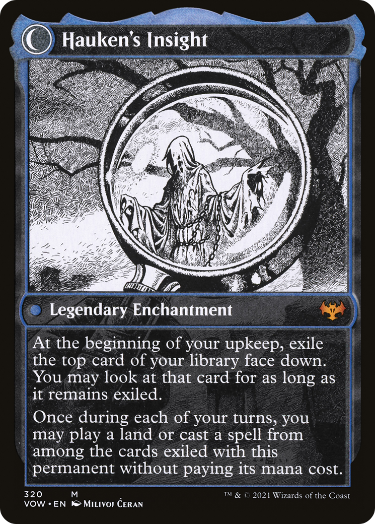 Jacob Hauken, Inspector // Hauken's Insight (VOW-320) - Innistrad: Crimson Vow: (Showcase, Double Faced Transform) Foil - Premium MTG Single from Wizards of the Coast - Just $0.10! Shop now at Game Crave Tournament Store