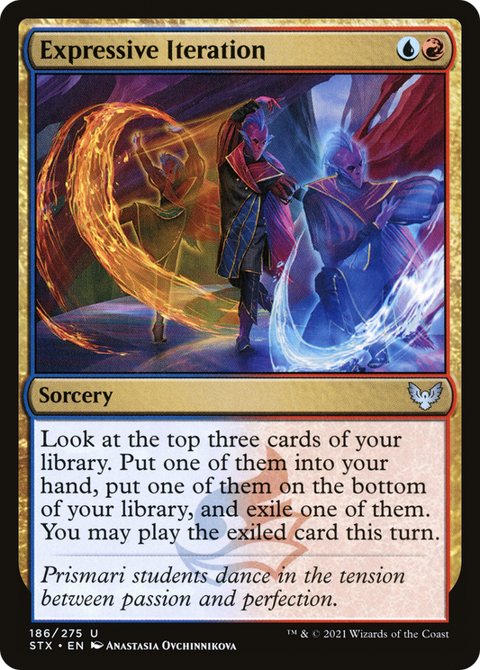 Expressive Iteration (STX-186) - Strixhaven: School of Mages - Premium MTG Single from Wizards of the Coast - Just $0.15! Shop now at Game Crave Tournament Store