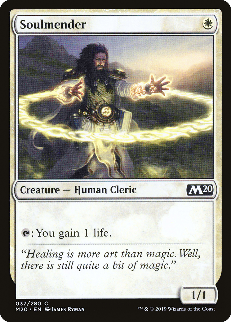 Soulmender (M20-037) - Core Set 2020 Foil - Premium MTG Single from Wizards of the Coast - Just $0.08! Shop now at Game Crave Tournament Store