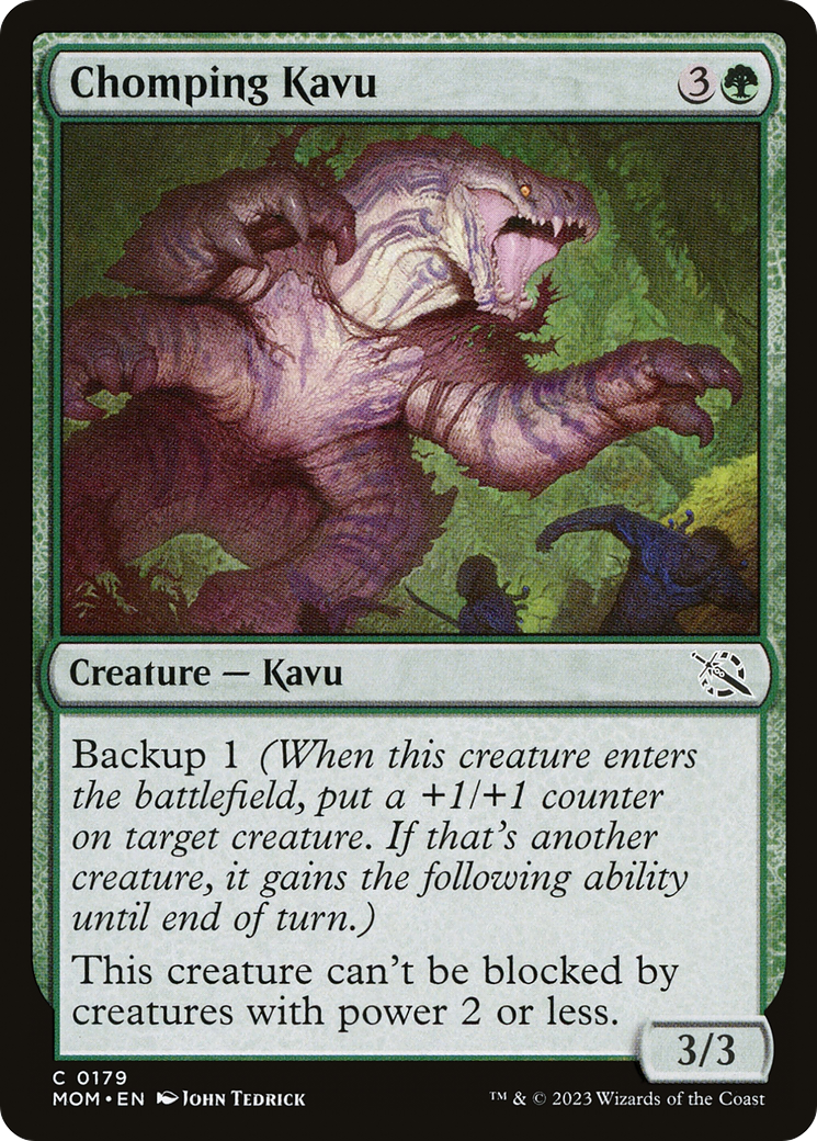 Chomping Kavu (MOM-179) - March of the Machine - Premium MTG Single from Wizards of the Coast - Just $0.08! Shop now at Game Crave Tournament Store