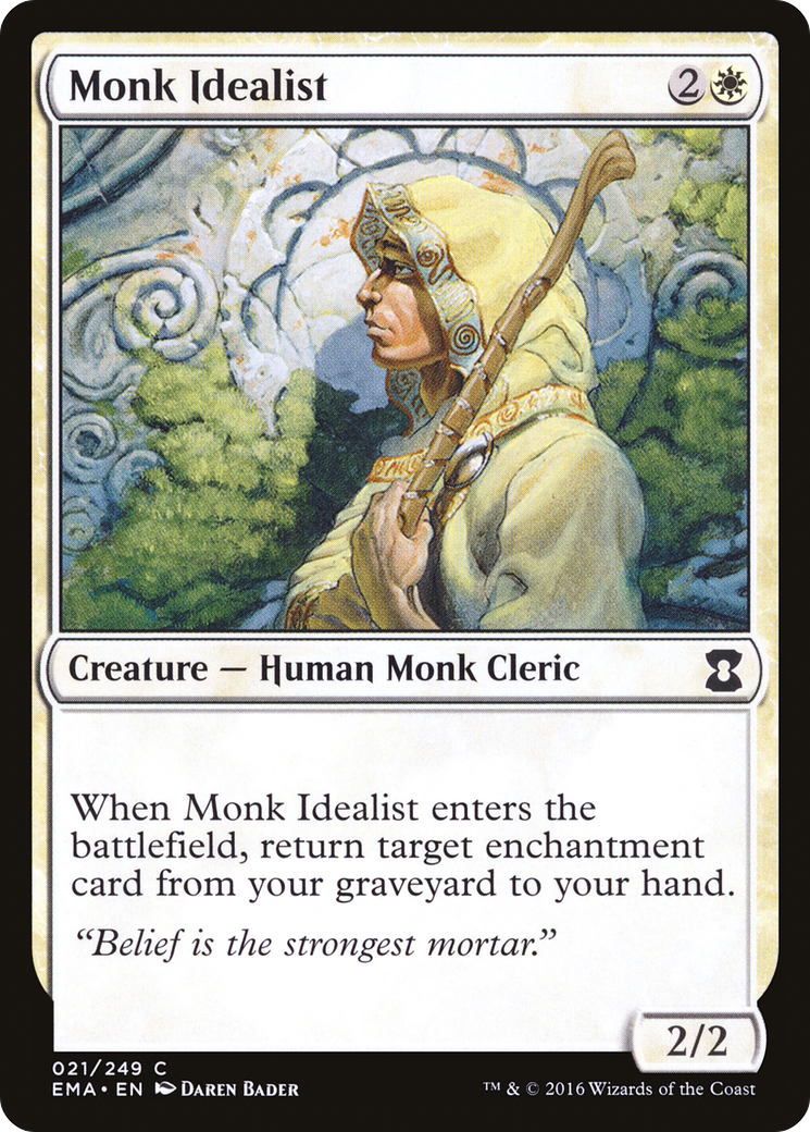 Monk Idealist (EMA-021) - Eternal Masters - Premium MTG Single from Wizards of the Coast - Just $0.08! Shop now at Game Crave Tournament Store