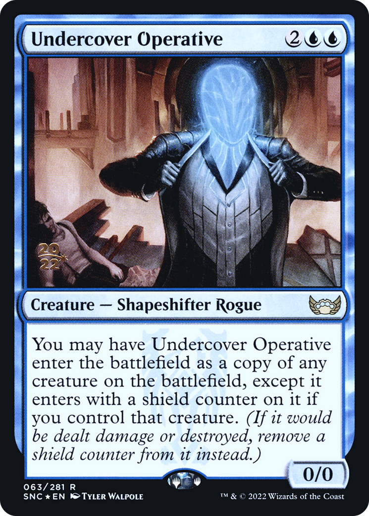 Undercover Operative (PSNC-63S) - Streets of New Capenna Promos Foil - Premium MTG Single from Wizards of the Coast - Just $0.19! Shop now at Game Crave Tournament Store