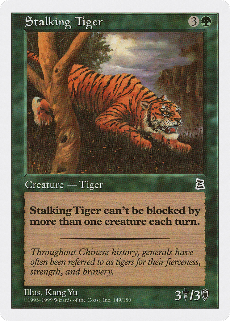 Stalking Tiger (PTK-149) - Portal Three Kingdoms - Premium MTG Single from Wizards of the Coast - Just $0.63! Shop now at Game Crave Tournament Store