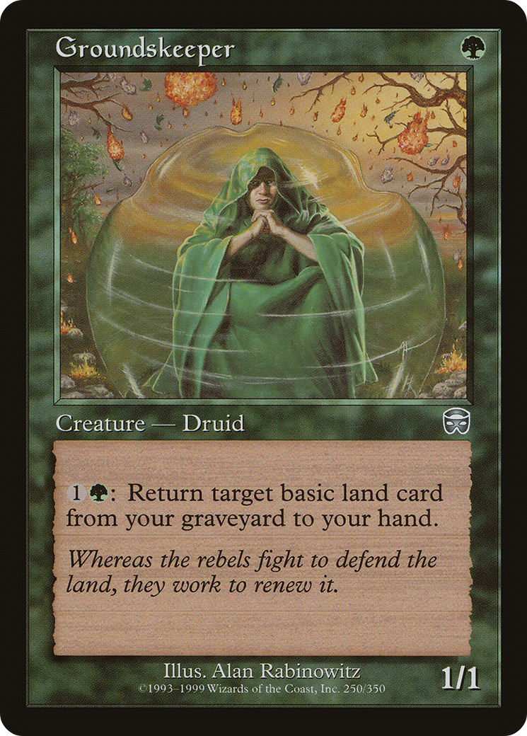 Groundskeeper (MMQ-250) - Mercadian Masques - Premium MTG Single from Wizards of the Coast - Just $0.08! Shop now at Game Crave Tournament Store