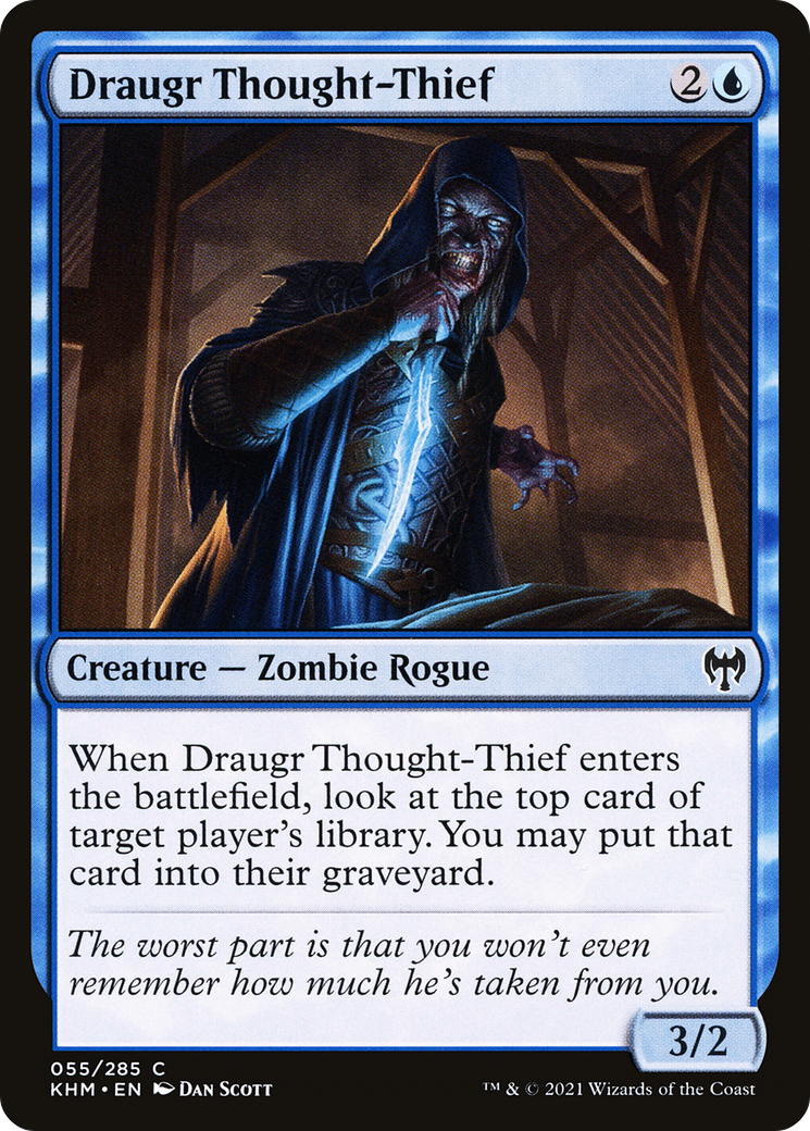 Draugr Thought-Thief (KHM-055) - Kaldheim - Premium MTG Single from Wizards of the Coast - Just $0.08! Shop now at Game Crave Tournament Store
