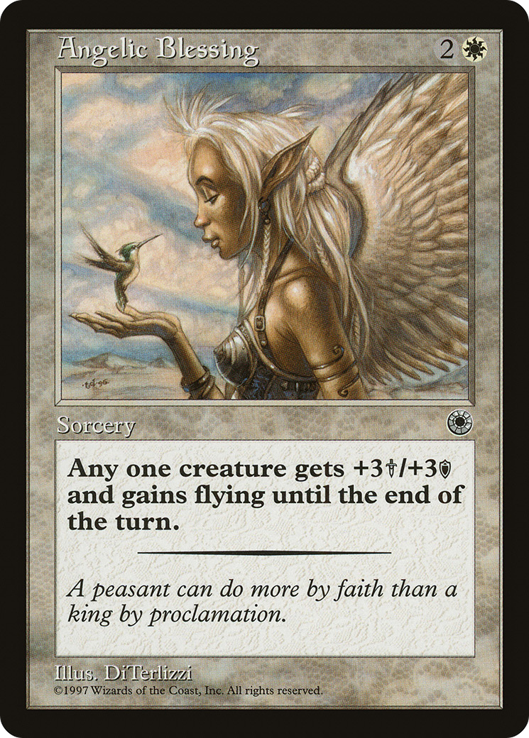Angelic Blessing (POR-002) - Portal - Premium MTG Single from Wizards of the Coast - Just $0.08! Shop now at Game Crave Tournament Store
